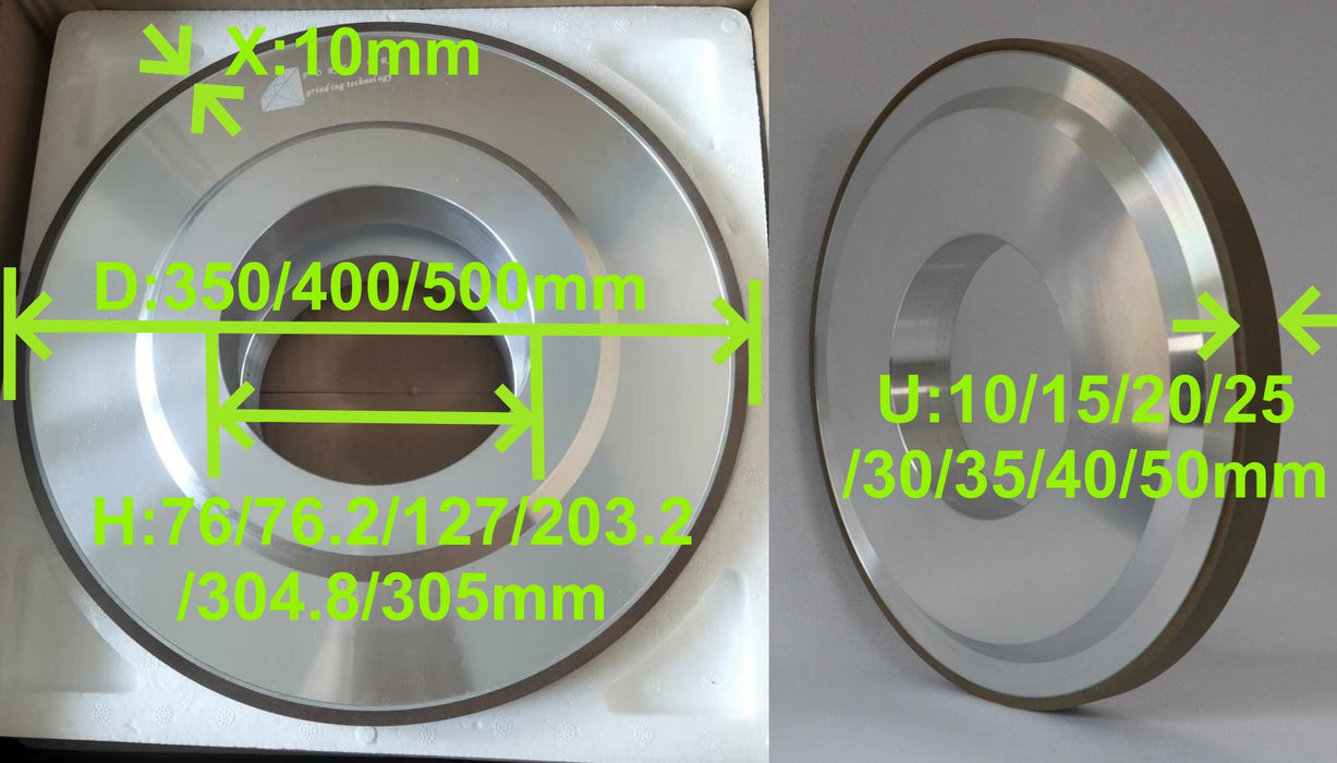 Resin bond CBN wheels for cylindrical and flat grinding