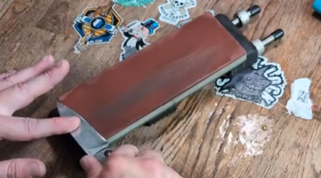 After sharpening with our resin diamond sharpening stone 400 1000 grit~