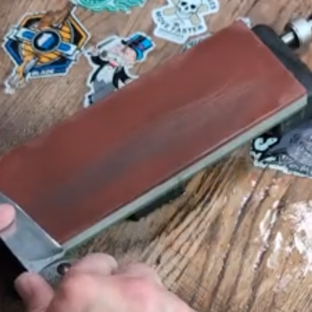 After sharpening with our resin diamond sharpening stone 400 1000 grit~