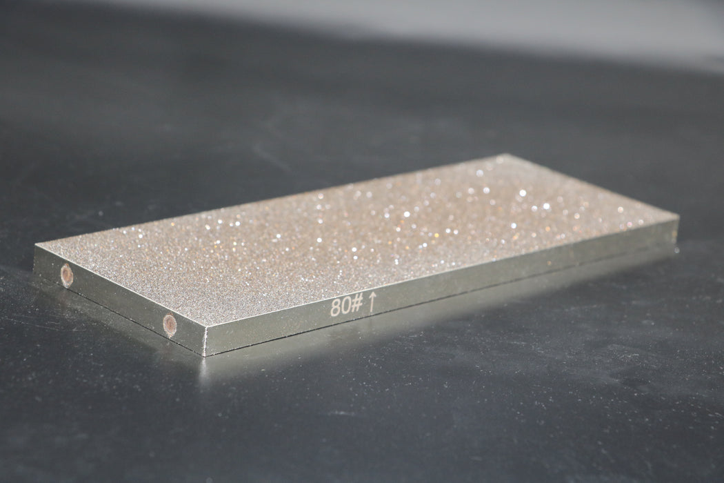 CBN Sharpening Stone 8 inch Double-sided 8” x 3” Whetstone Knife Sharpener, for Sharpening High Speed Steel,Special Steel,for Both Household and Professional Use (80/180,400/1000 Grit)