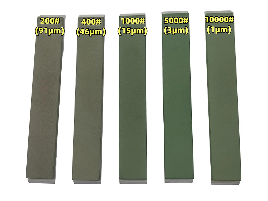 Resin Diamond Sharpening Stone Set, 5pcs, 1x6 Inch, for Edge Pro, Hapstone, TSProf, Jende JIGS for Knives, 200/400/1000/5000/10000 Grit