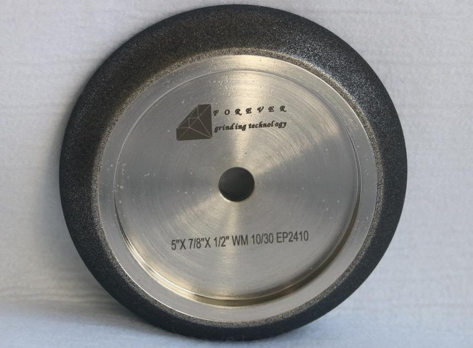 CBN Bandsaw Grinding Wheel 5 inch,1/2" Bore,10/30 for 7/8" Tooth Spacing Bandsaw Blade