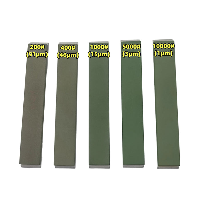 Resin Diamond Sharpening Stone Set, 5pcs, 1x6 Inch, for Edge Pro, Hapstone, TSProf, Jende JIGS for Knives, 200/400/1000/5000/10000 Grit