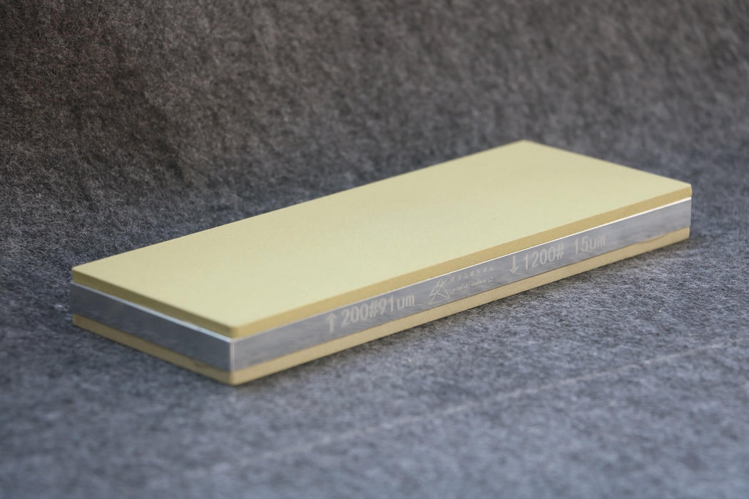 8"x3" Dual-Sided Vitrified Diamond Sharpening Stone,Professional-Grade Diamond Sharpening for a Razor-Sharp Edge
