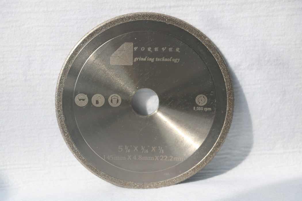 CBN Chainsaw Grinding Wheel, 5-3/4" Diameter, 3/16" Thick, for 3/8" and .404" Pitch HSS Chainsaw Chains