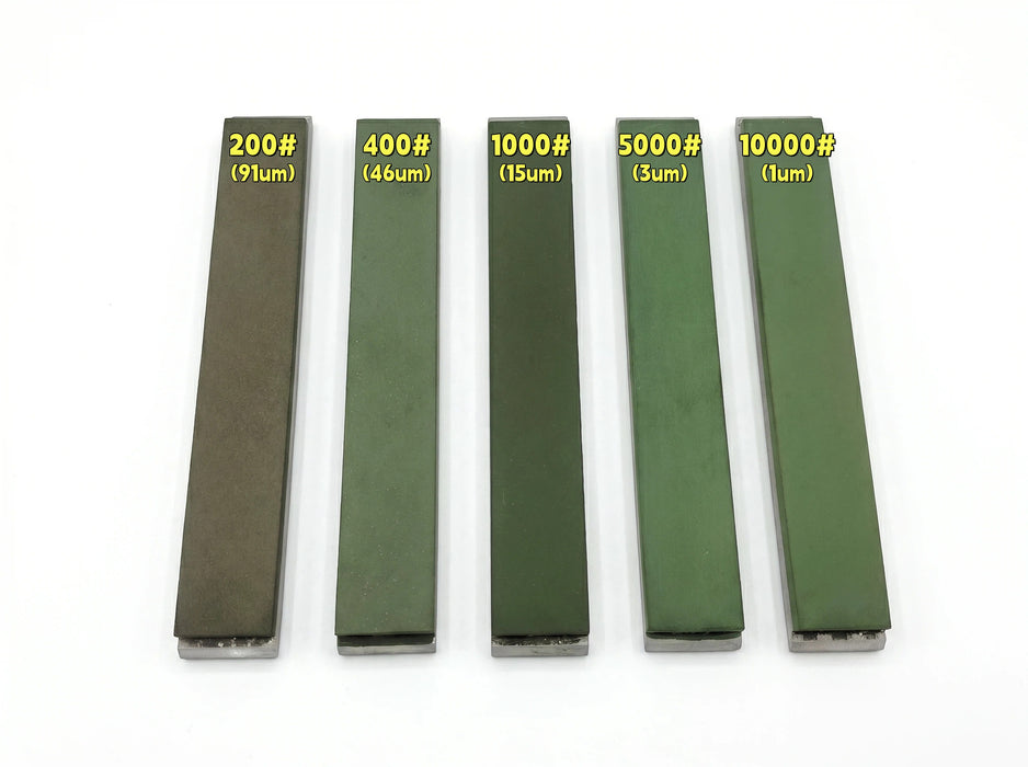 Resin Diamond Sharpening Stone Set, 5pcs, 1x6 Inch, for Edge Pro, Hapstone, TSProf, Jende JIGS for Knives, 200/400/1000/5000/10000 Grit