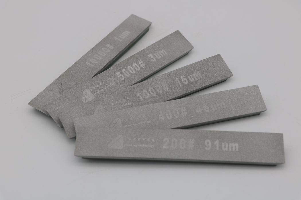 Resin Diamond Sharpening Stone Set, 5pcs, 1x6 Inch, for Edge Pro, Hapstone, TSProf, Jende JIGS for Knives, 200/400/1000/5000/10000 Grit
