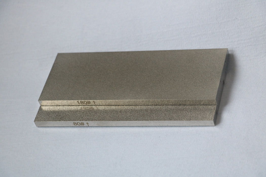 CBN Sharpening Stone 8 inch Double-sided 8” x 3” Whetstone Knife Sharpener, for Sharpening High Speed Steel,Special Steel,for Both Household and Professional Use (80/180,400/1000 Grit)