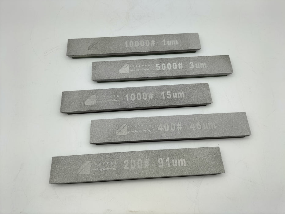 Resin Diamond Sharpening Stone Set, 5pcs, 1x6 Inch, for Edge Pro, Hapstone, TSProf, Jende JIGS for Knives, 200/400/1000/5000/10000 Grit