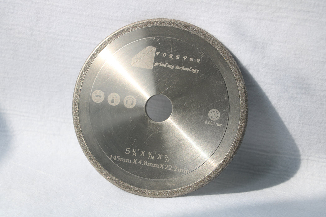 CBN Chainsaw Grinding Wheel, 5-3/4" Diameter, 3/16" Thick, for 3/8" and .404" Pitch HSS Chainsaw Chains