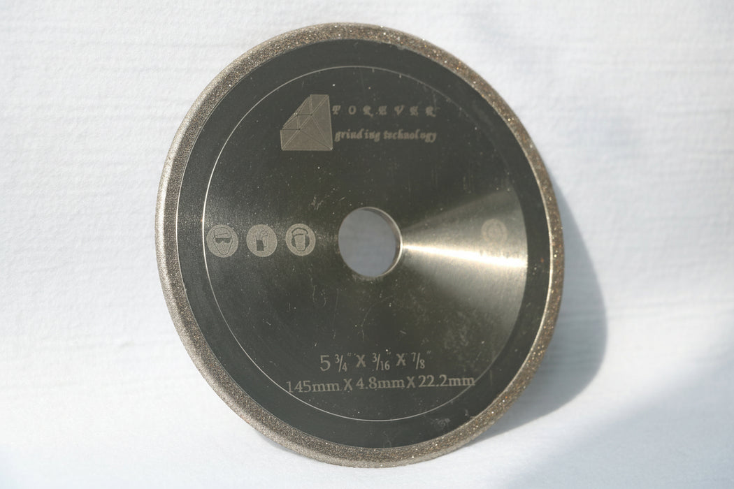 CBN Chainsaw Grinding Wheel, 5-3/4" Diameter, 3/16" Thick, for 3/8" and .404" Pitch HSS Chainsaw Chains