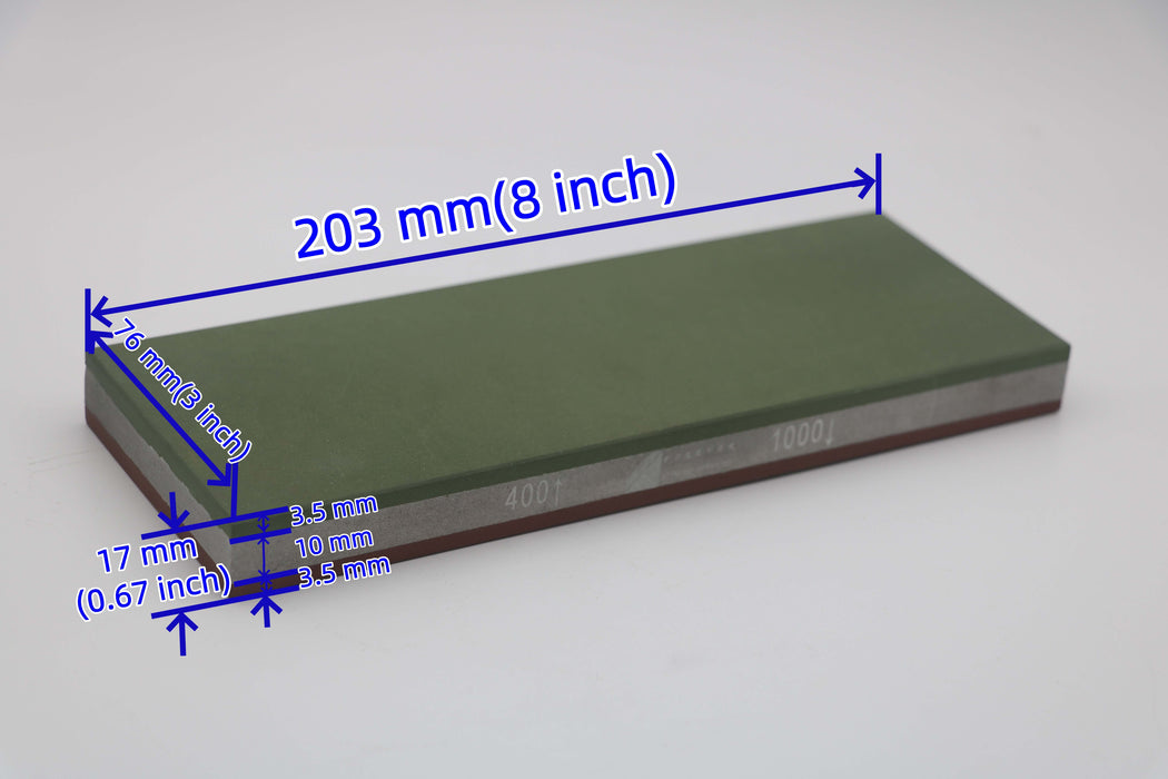 Double-sided Resin Diamond Sharpening Stone 8 inch Whetstone Knife Sharpener 8” x 3”,for Sharpening High Speed Steel,Special Steel(50-30000 Grit)