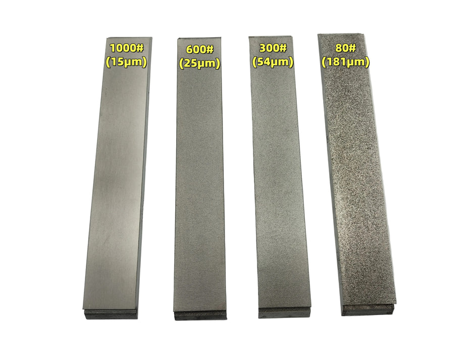 Electroplated CBN Sharpening Stone 1x6" 4pcs/set Whetstone Knife Sharpener 80,300,600,1000 Grit