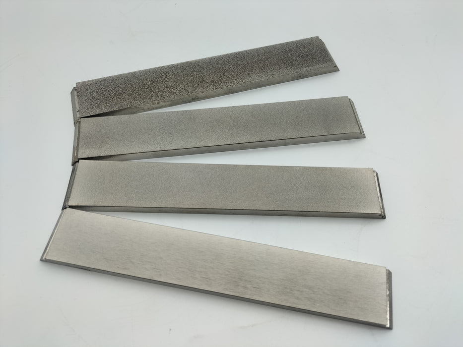 Electroplated CBN Sharpening Stone 1x6" 4pcs/set Whetstone Knife Sharpener 80,300,600,1000 Grit
