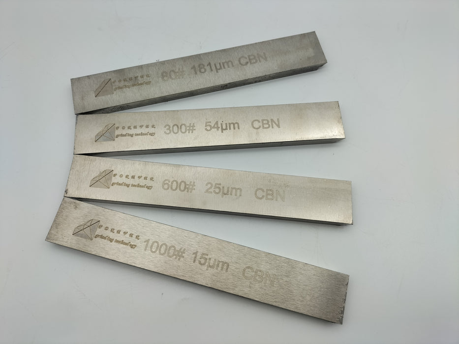 Electroplated CBN Sharpening Stone 1x6" 4pcs/set Whetstone Knife Sharpener 80,300,600,1000 Grit